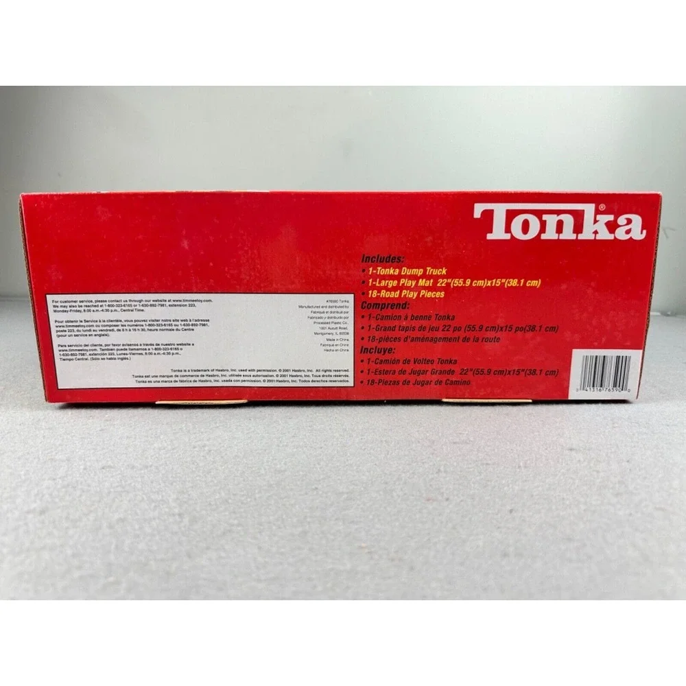 Tonka Construction‎ Vintage 2001 20 Piece Playmat Set Dump Truck Toy New In Box